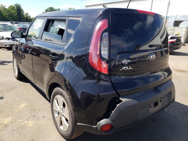 KNDJN2A29G7272131 - 2016 KIA SOUL BLACK photo 3