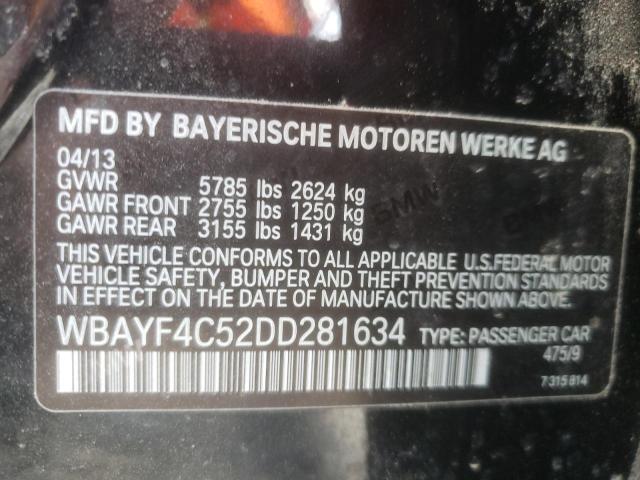 WBAYF4C52DD281634 - 2013 BMW 740 LXI BLACK photo 10