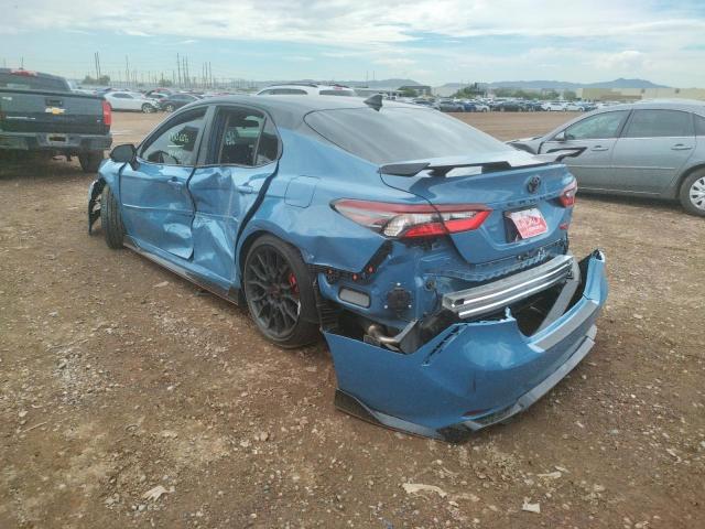 4T1KZ1AK3NU070009 - 2022 TOYOTA CAMRY TRD BLUE photo 3