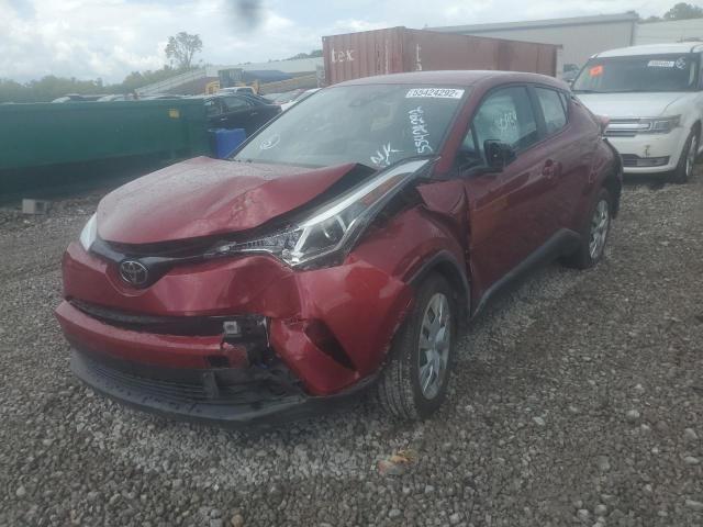 NMTKHMBX7KR090376 - 2019 TOYOTA C-HR XLE RED photo 2