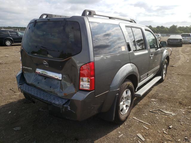 5N1AR18W66C628219 - 2006 NISSAN PATHFINDER GRAY photo 4