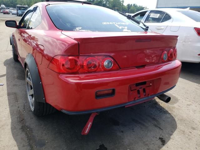 JH4DC53085S001277 - 2005 ACURA RSX TYPE-S RED photo 3