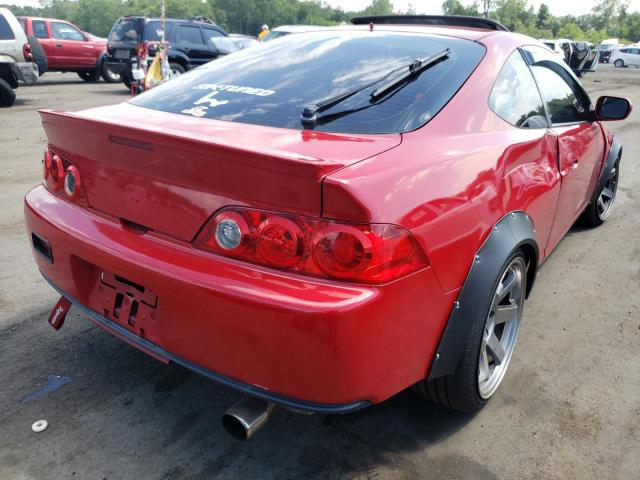 JH4DC53085S001277 - 2005 ACURA RSX TYPE-S RED photo 4