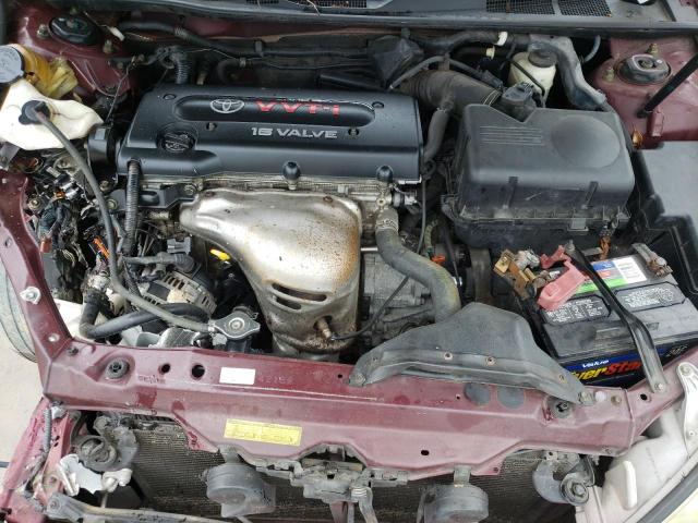 4T1BE32K75U014984 - 2005 TOYOTA CAMRY LE RED photo 7