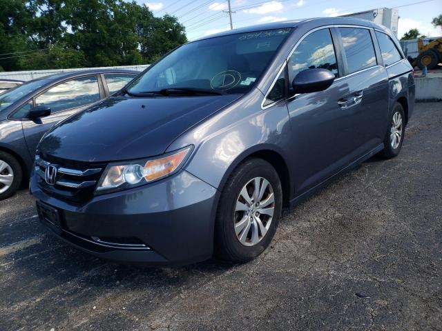 5FNRL5H43GB086337 - 2016 HONDA ODYSSEY EX GRAY photo 2