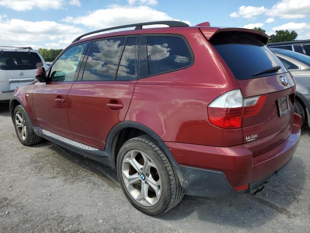 WBXPC9C40AWJ34503 - 2010 BMW X3 XDRIVE3 MAROON photo 3