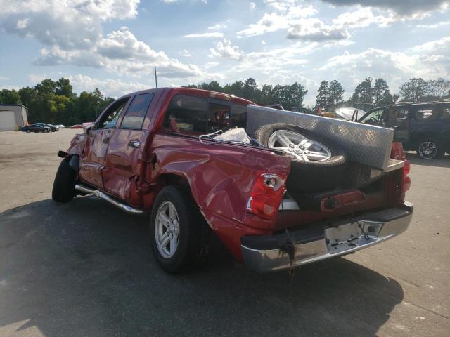 1D7HE38P99S765285 - 2009 DODGE DAKOTA SXT BURGUNDY photo 3