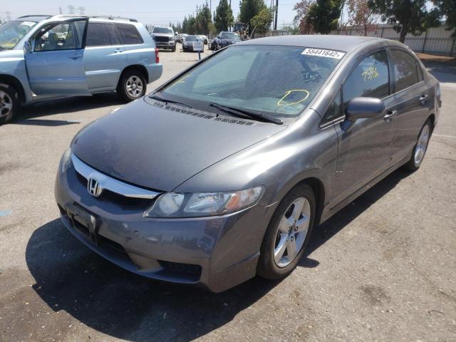 2HGFA1F68BH509276 - 2011 HONDA CIVIC LX-S GRAY photo 2