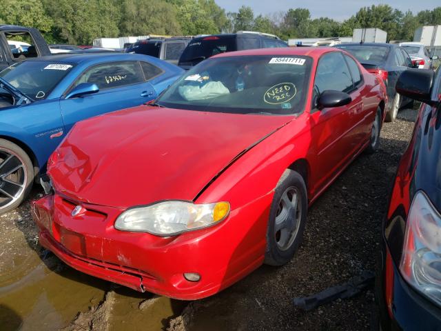 2G1WX15K829128204 - 2002 CHEVROLET MONTE CARL წითელი ფოტო 2