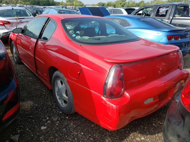 2G1WX15K829128204 - 2002 CHEVROLET MONTE CARL წითელი ფოტო 3