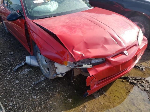 2G1WX15K829128204 - 2002 CHEVROLET MONTE CARL წითელი ფოტო 9