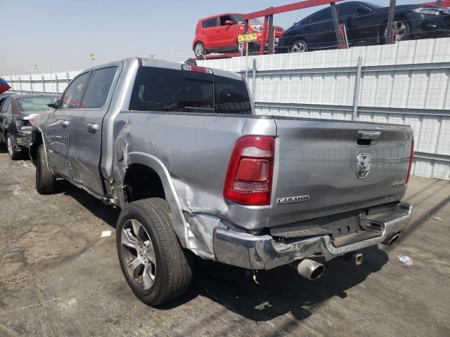 1C6SRFJT2KN503763 - 2019 RAM 1500 LARAM SILVER photo 3