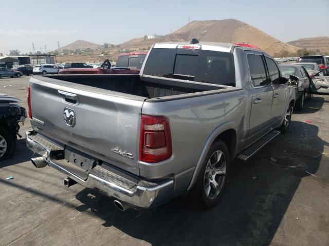 1C6SRFJT2KN503763 - 2019 RAM 1500 LARAM SILVER photo 4