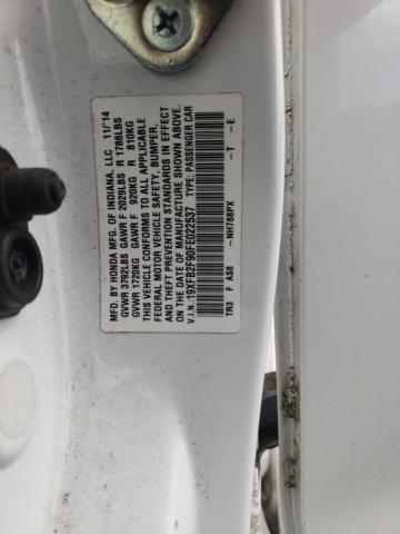 19XFB2F90FE022537 - 2015 HONDA CIVIC EXL 白色 照片 10