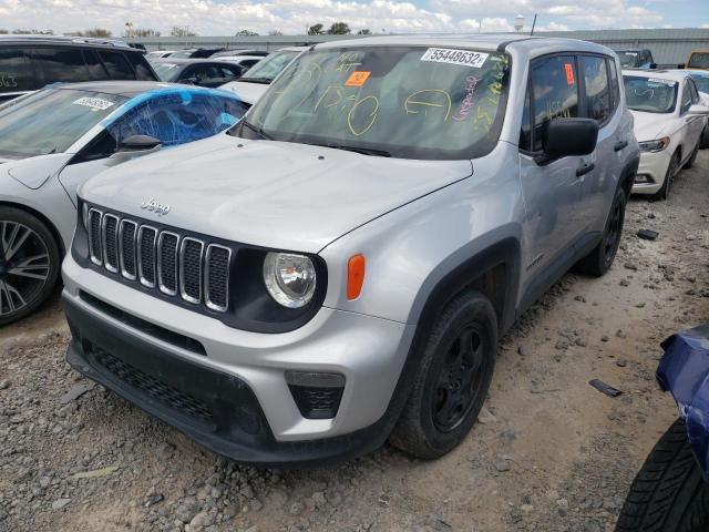 ZACNJAAB0KPK58134 - 2019 JEEP RENEGADE S SILVER photo 2