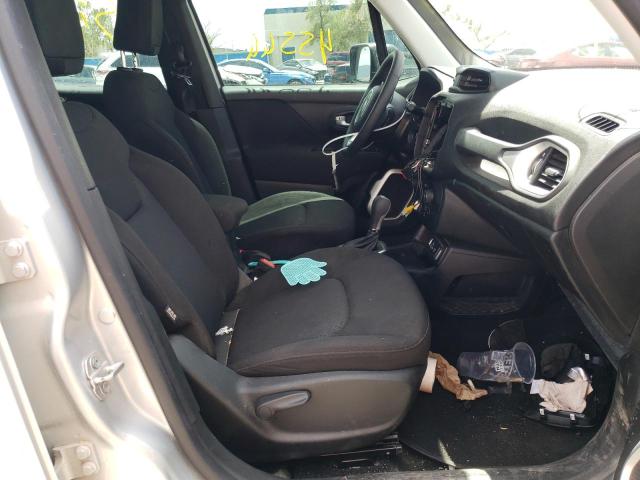 ZACNJAAB0KPK58134 - 2019 JEEP RENEGADE S SILVER photo 5