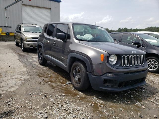 ZACCJAAB8JPG79916 - 2018 JEEP RENEGADE S GRAY photo 1
