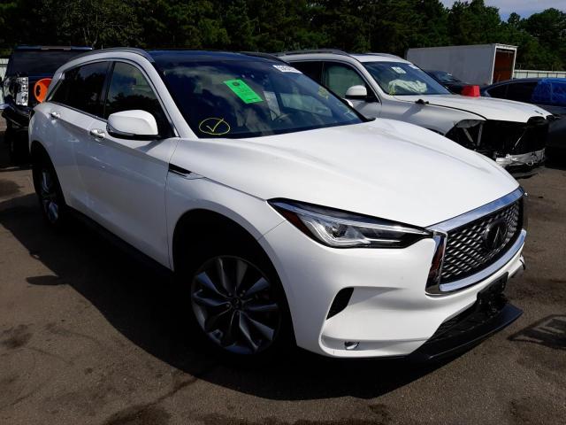 3PCAJ5BB9MF124580 - 2021 INFINITI QX50 LUXE WHITE photo 1