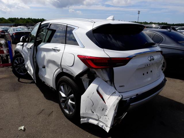 3PCAJ5BB9MF124580 - 2021 INFINITI QX50 LUXE WHITE photo 3