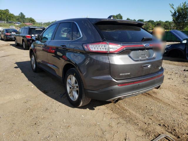 2FMPK4J93GBC03532 - 2016 FORD EDGE SEL GRAY photo 3