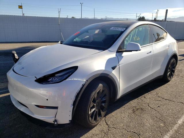 7SAYGDEEXNF354579 - 2022 TESLA MODEL Y WHITE photo 2