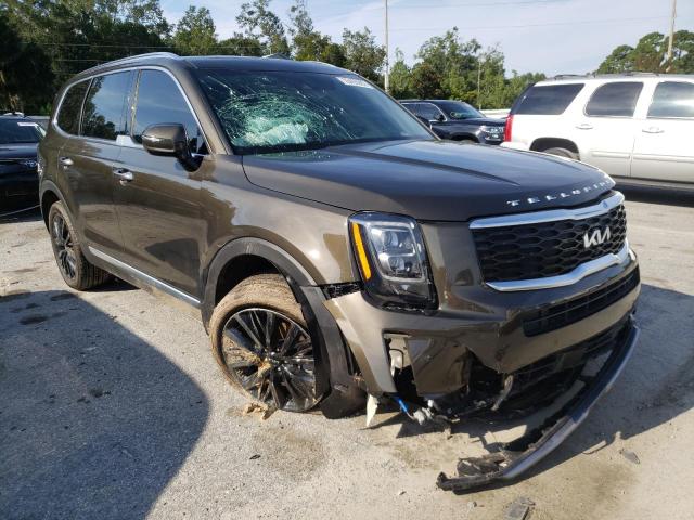 5XYP5DHC9NG250599 - 2022 KIA TELLURIDE BROWN photo 1