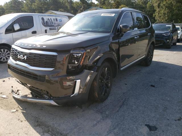 5XYP5DHC9NG250599 - 2022 KIA TELLURIDE BROWN photo 2