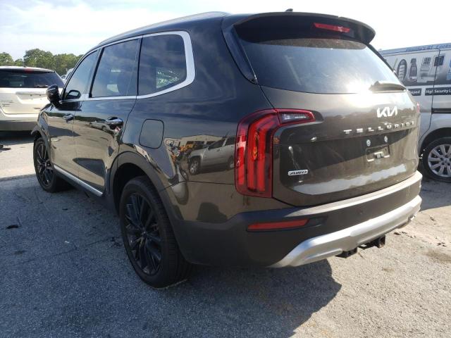 5XYP5DHC9NG250599 - 2022 KIA TELLURIDE BROWN photo 3