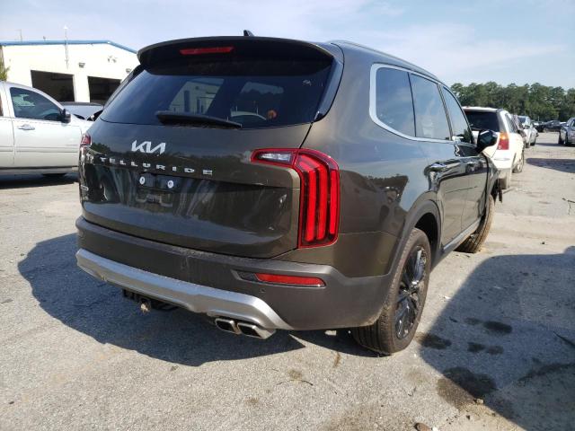 5XYP5DHC9NG250599 - 2022 KIA TELLURIDE BROWN photo 4