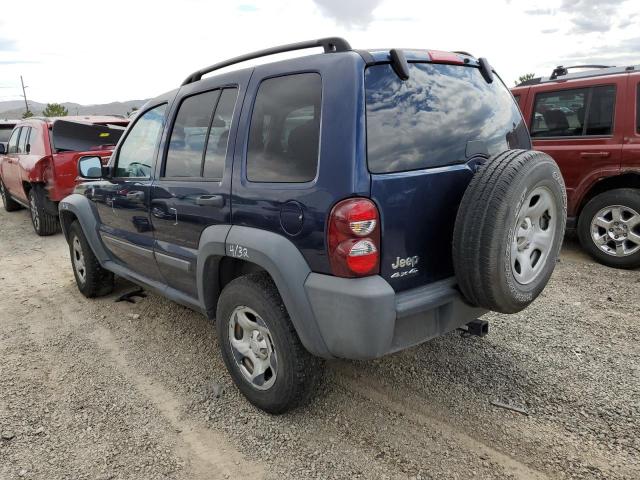 1J4GL48K36W250450 - 2006 JEEP LIBERTY SP BLUE photo 3