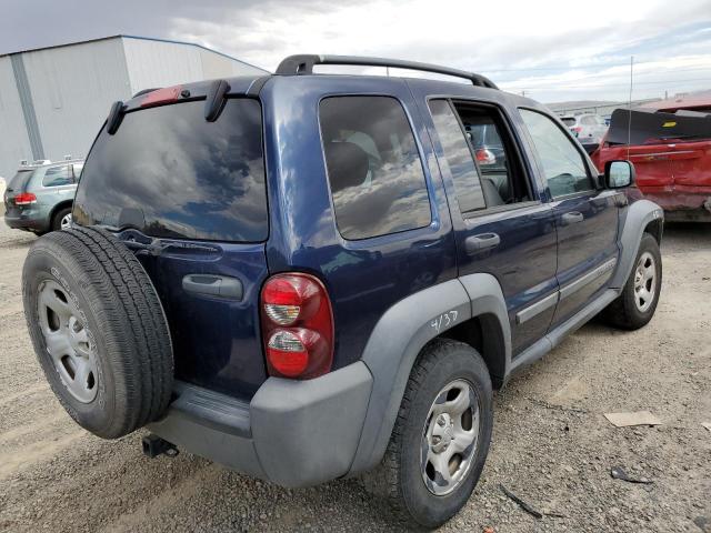 1J4GL48K36W250450 - 2006 JEEP LIBERTY SP BLUE photo 4