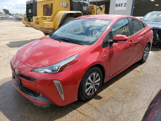 JTDL9MFU1N3035057 - 2022 TOYOTA PRIUS LE RED photo 2