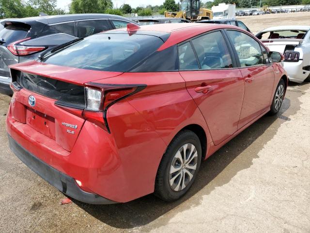 JTDL9MFU1N3035057 - 2022 TOYOTA PRIUS LE RED photo 4