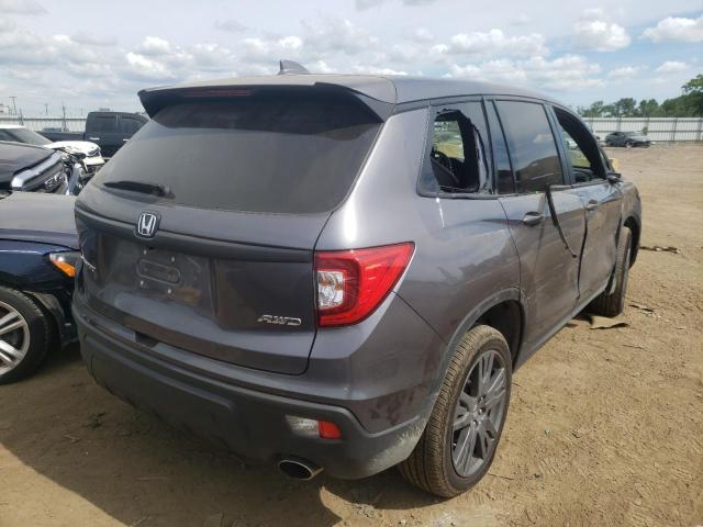 5FNYF8H59MB021758 - 2021 HONDA PASSPORT E 灰色 照片 4