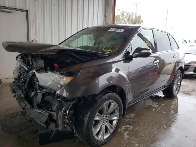 2HNYD2H69CH527184 - 2012 ACURA MDX ADVANC GRAY photo 2
