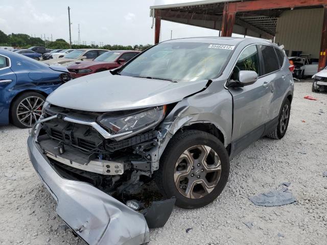 5J6RW1H82KA011448 - 2019 HONDA CR-V EXL SILVER photo 2