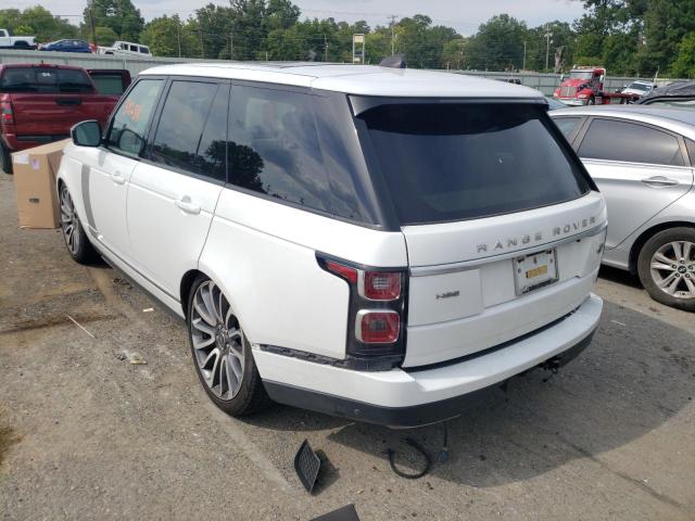 SALGS2SV4KA532936 - 2019 LAND ROVER RANGE ROVE WHITE photo 3