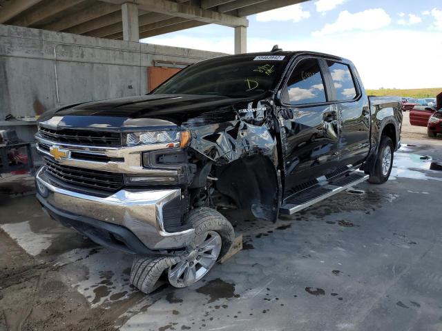 1GCPWCED1KZ121757 - 2019 CHEVROLET SILVERADO BLACK photo 2