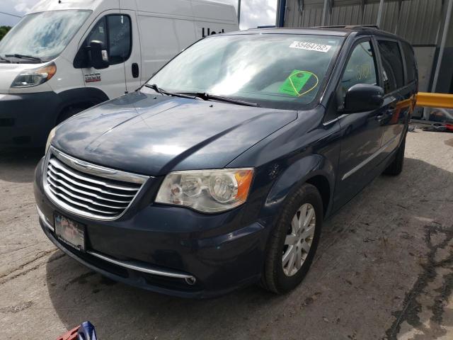 2C4RC1BG8ER144018 - 2014 CHRYSLER TOWN & COU BLUE photo 2