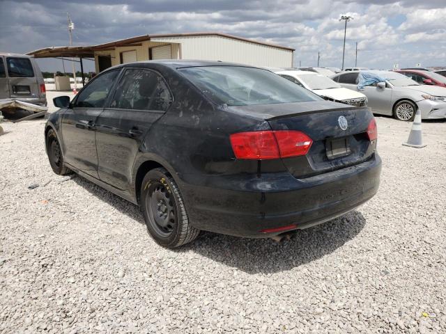 3VW2K7AJ4CM352077 - 2012 VOLKSWAGEN JETTA BASE Սև լուսանկար 3