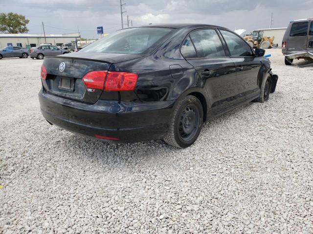 3VW2K7AJ4CM352077 - 2012 VOLKSWAGEN JETTA BASE Սև լուսանկար 4