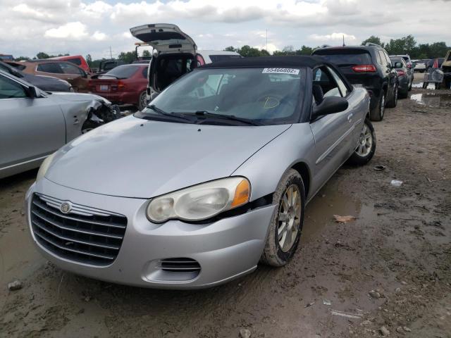 1C3EL75R85N638847 - 2005 CHRYSLER SEBRING SILVER photo 2