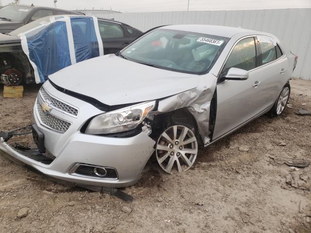 1G11H5SA0DF326375 - 2013 CHEVROLET MALIBU LTZ ვერცხლისფერი ფოტო 2