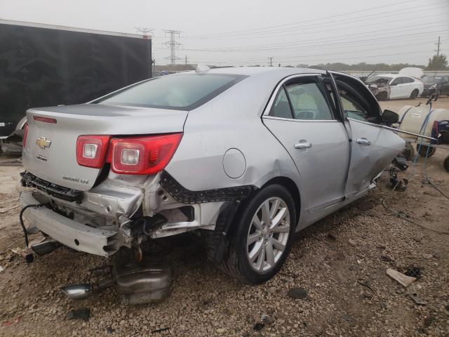 1G11H5SA0DF326375 - 2013 CHEVROLET MALIBU LTZ ვერცხლისფერი ფოტო 4
