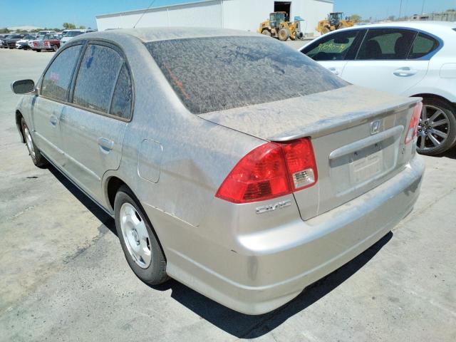 JHMES966X4S000855 - 2004 HONDA CIVIC HYBR SILVER photo 3