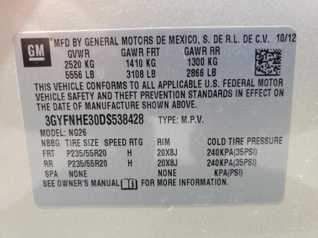 3GYFNHE30DS538428 - 2013 CADILLAC SRX PERFOR 米色 照片 10