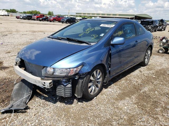 2HGFG12999H507657 - 2009 HONDA CIVIC EXL Mavi foto 2