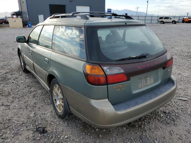 4S3BH806037605281 - 2003 SUBARU OUTBACK GREEN photo 3