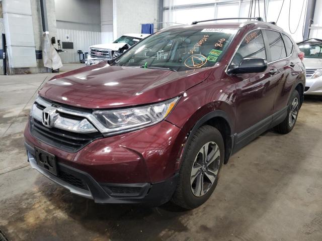 5J6RW6H35HL002970 - 2017 HONDA CR-V LX BURGUNDY photo 2