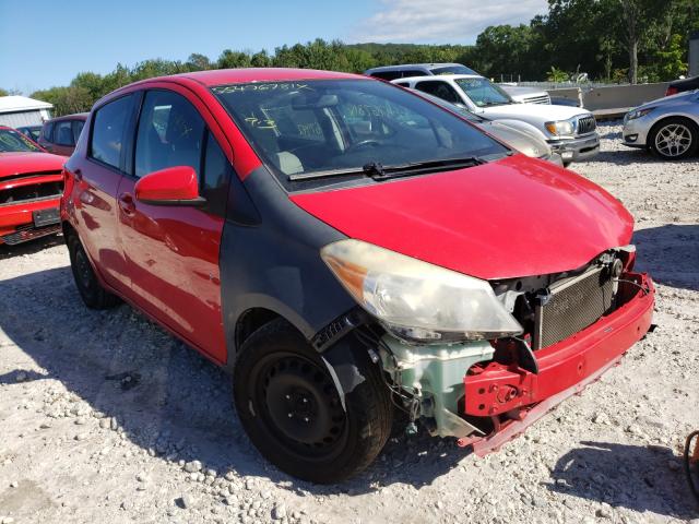 JTDKTUD34DD544317 - 2013 TOYOTA YARIS RED photo 1